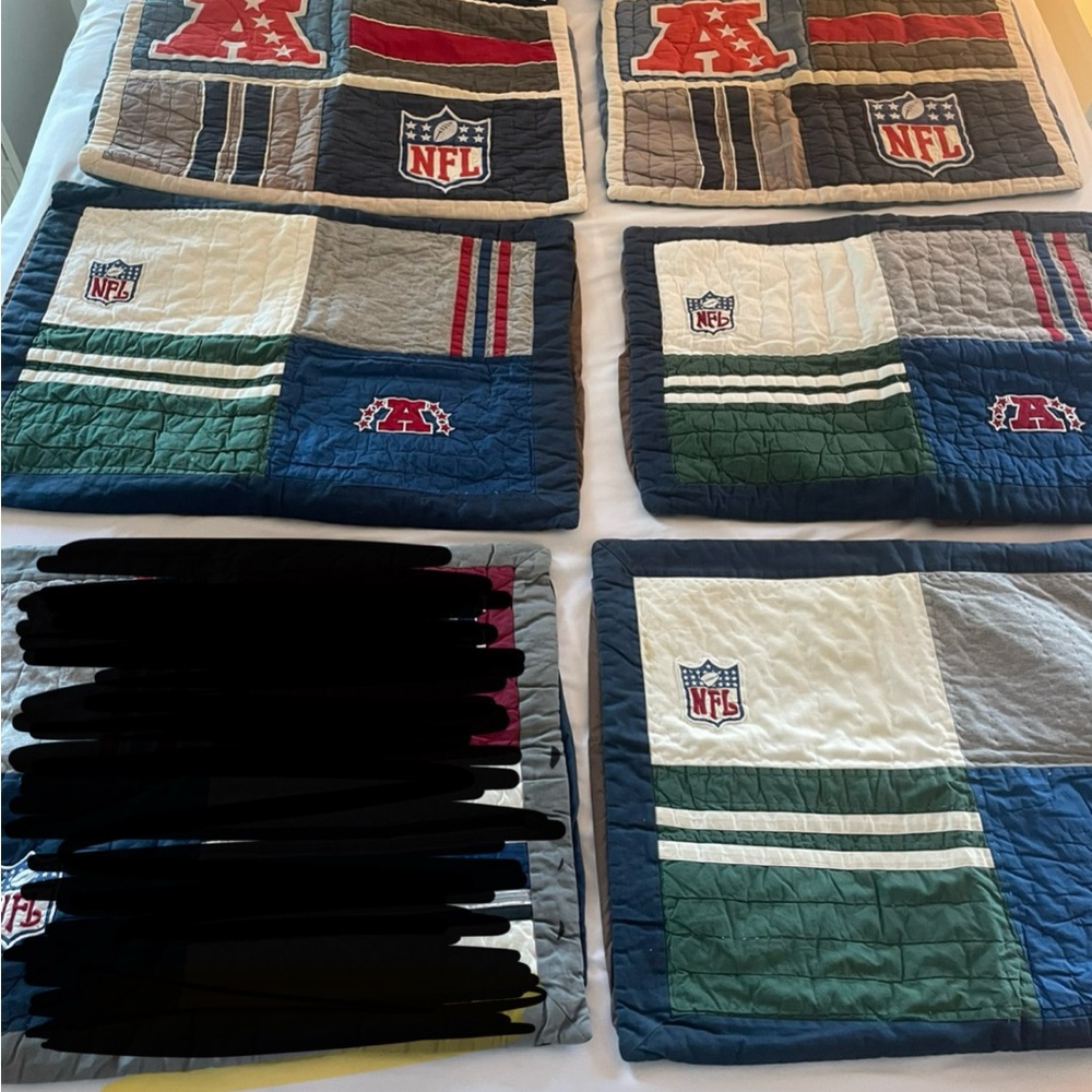 $20 per sham.  Not 20 for all NFL Patchwork Quilt Set - Blue, Gray, Red, Green